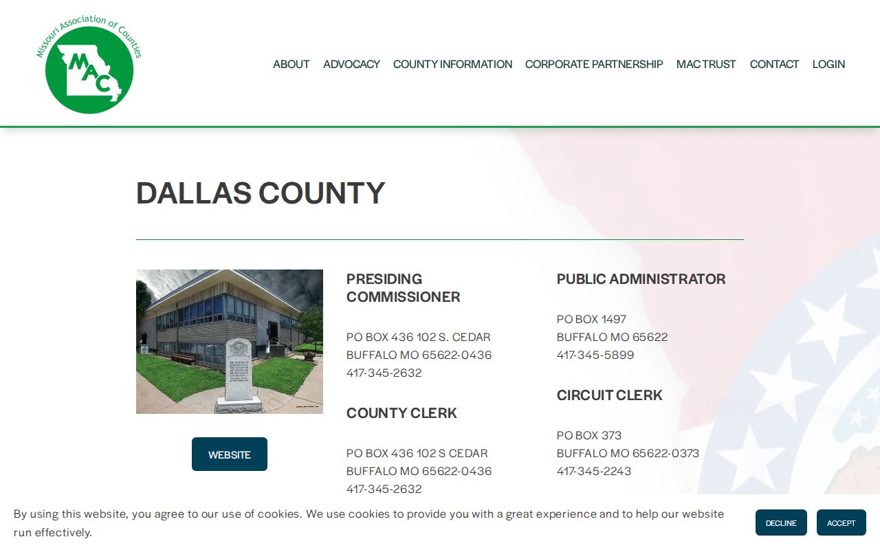 Dallas County criminal record office directory