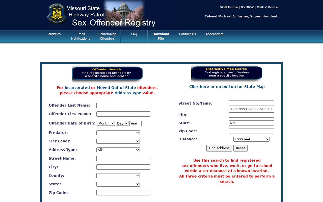 Dallas County criminal history Missouri sex offender registry
